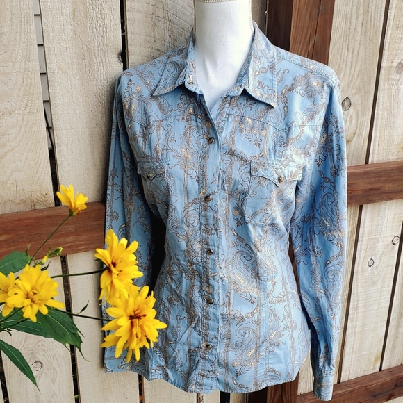 ROPER Western Snap Button-up- Size L (EUC) - Picture 9 of 11